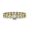 Image 1 : 14.41 ctw Opal & Diamond Bracelet 14K Yellow Gold - REF-245F5M