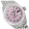 Image 1 : Rolex Men's Stainless Steel, QuickSet, Diamond Dial & Diamond Bezel - REF-521H4W