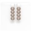 Image 1 : 4.52 ctw Oval Cut Diamond Micro Pave Earrings 18K Rose Gold - REF-381G8W
