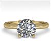 Image 1 : 1.54 ctw VS/SI Diamond Engagment Designer Ring 18k Yellow Gold - REF-472X5A