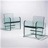Image 1 : Archimede Seguso lounge chairs, pair Seguso Vetri d'Arte Italy, c. 1