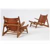 Image 1 : Borge Mogensen Hunting chairs, pair Erhard Rasmussen Denmark, 1950/c