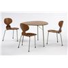 Image 1 : Arne Jacobsen Ant dining set, table model #3603 Fritz Hansen Denmark