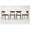 Image 1 : Finn Juhl dining chairs, set of four Bovirke Denmark, c. 1960 teak,