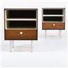 Image 1 : George Nelson & Associates Thin Edge nightstands model #5207, pair H