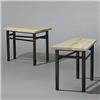 Image 1 : Edward Wormley Wedge-Shaped tables model #5215, pair Dunbar USA, c.