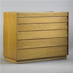 Edward Wormley chest Dunbar USA, c. 1945 bleached mahogany 42 w x 19