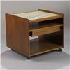 Image 1 : Edward Wormley mosaic top rolling table, model #307C Dunbar USA, c.