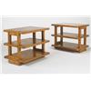 Image 1 : Samuel Marx, attribution end tables, pair USA, c. 1940 burled maple