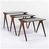 Image 1 : Vladimir Kagan nesting tables model #400, set of three USA, c. 1950