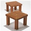 Image 1 : Gianfranco Frattini Kyoto tables, pair Ghianda, distributed by Knoll