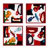 Image 1 : Gaetano Pesce framed resin ephemera, set of four Italy, 1999 resin 2