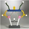 Image 1 : Ettore Sottsass Ashoka table lamp Memphis Italy, 1981 enameled and c