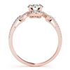 Image 2 : 1.11 ctw Certified VS/SI Diamond Ring 18k Rose Gold - REF-152H6R