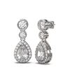 Image 2 : 2.54 ctw Diamond Earrings 18K White Gold - REF-418M4G