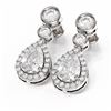 Image 3 : 2.54 ctw Diamond Earrings 18K White Gold - REF-418M4G