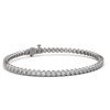 Image 1 : 4.5 ctw Diamond Designer Bracelet 18K White Gold - REF-421N5F