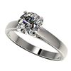 Image 1 : 1.50 ctw Certified Quality Diamond Engagment Ring 10k White Gold - REF-236H3R