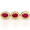 Image 2 : 12.75 ctw Ruby Bracelet 10k Yellow Gold - REF-118Y2X