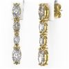 Image 3 : 3.78 ctw Marquise Diamond Earrings 18K Yellow Gold - REF-623M3G