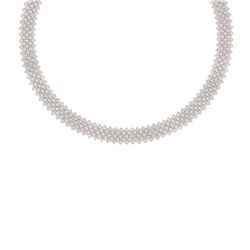40 ctw Certified VS/SI Diamond Necklace 18K Rose Gold - REF-2190M2G