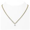 Image 1 : 11.5 ctw Cushion Cut Diamond Designer Necklace 18K Yellow Gold - REF-870N2F