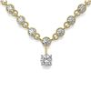 Image 2 : 11.5 ctw Cushion Cut Diamond Designer Necklace 18K Yellow Gold - REF-870N2F