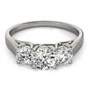 Image 1 : 1.3 ctw VS/SI Diamond 3 Stone Ring 18k White Gold - REF-190M9G