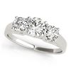 Image 2 : 1.3 ctw VS/SI Diamond 3 Stone Ring 18k White Gold - REF-190M9G