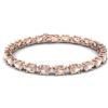 Image 1 : 21.2 ctw Morganite & VS/SI Diamond Eternity Bracelet 10k Rose Gold - REF-290Y2X