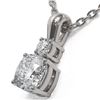 Image 3 : 0.6 ctw Cushion Cut Diamond Designer Necklace 18K White Gold - REF-89W6H