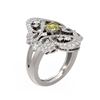 Image 1 : 2.02 ctw Fancy Yellow Diamond Ring 18K White Gold - REF-258X4A