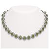 Image 1 : 72.27 ctw Tourmaline & Diamond Victorian Necklace 14K White Gold - REF-2169A8N