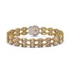 Image 3 : 27.57 ctw Morganite & Diamond Bracelet 14K Yellow Gold - REF-400X2A