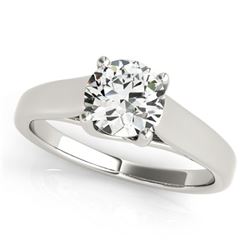 1 ctw Certified VS/SI Diamond Ring 18k White Gold - REF-267Y8X