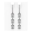 Image 1 : 4.99 ctw Oval Diamond Earrings 18K White Gold - REF-889W2H
