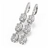 Image 3 : 4.99 ctw Oval Diamond Earrings 18K White Gold - REF-889W2H