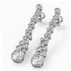 Image 1 : 2.5 ctw Diamond Designer Earrings 18K White Gold - REF-301R6K