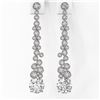Image 2 : 2.5 ctw Diamond Designer Earrings 18K White Gold - REF-301R6K