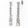 Image 3 : 2.5 ctw Diamond Designer Earrings 18K White Gold - REF-301R6K