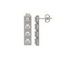 Image 2 : 4.7 ctw Princess Cut Diamond Micro Pave Earrings 18K White Gold - REF-393G4W