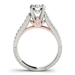 1.95 ctw Certified VS/SI Diamond Pave 2pc Wedding Set 14k 2Tone Gold - REF-306H5R