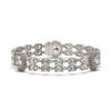 Image 2 : 14.86 ctw Rare Oval Diamond Bracelet 18K White Gold - REF-2152M8G