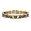 Image 1 : 26.38 ctw Tourmaline & Diamond Micro Pave Halo Bracelet 10k Rose Gold - REF-436R4K