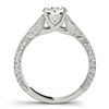 Image 2 : 1 ctw Certified VS/SI Diamond Ring 18k White Gold - REF-270M2G