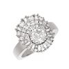 Image 3 : 2.58 ctw Diamond Ring 18K White Gold - REF-550K2Y