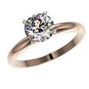 Image 2 : 1.50 ctw Certified Quality Diamond Engagment Ring 10k Rose Gold - REF-271R8K