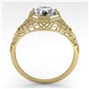 Image 3 : 1.50 ctw VS/SI Diamond Engagment Ring Art Deco 18k Yellow Gold - REF-547X8A
