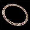 Image 2 : 26.75 ctw Morganite & Diamond Necklace 10K Rose Gold - REF-527H3R