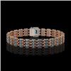 Image 3 : 26.02 ctw London Topaz & Diamond Bracelet 14K Rose Gold - REF-318H2R